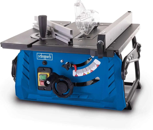 Scheppach Sierra para mesa (HS210-1500 W, 230 V, diámetro de 210 mm), azul