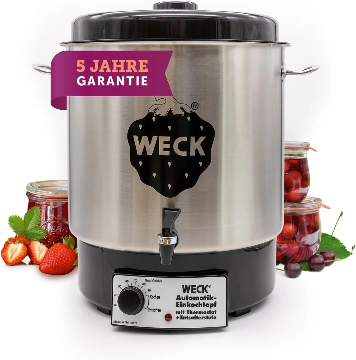 Esterilizador Weck WAT 24A Esterilizador 1800 W, Metálico, gris