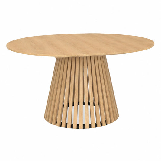 Tavolo da Pranzo Rotondo CARMEN Estensibile in Legno, 4-8 Posti, 110-150 cm