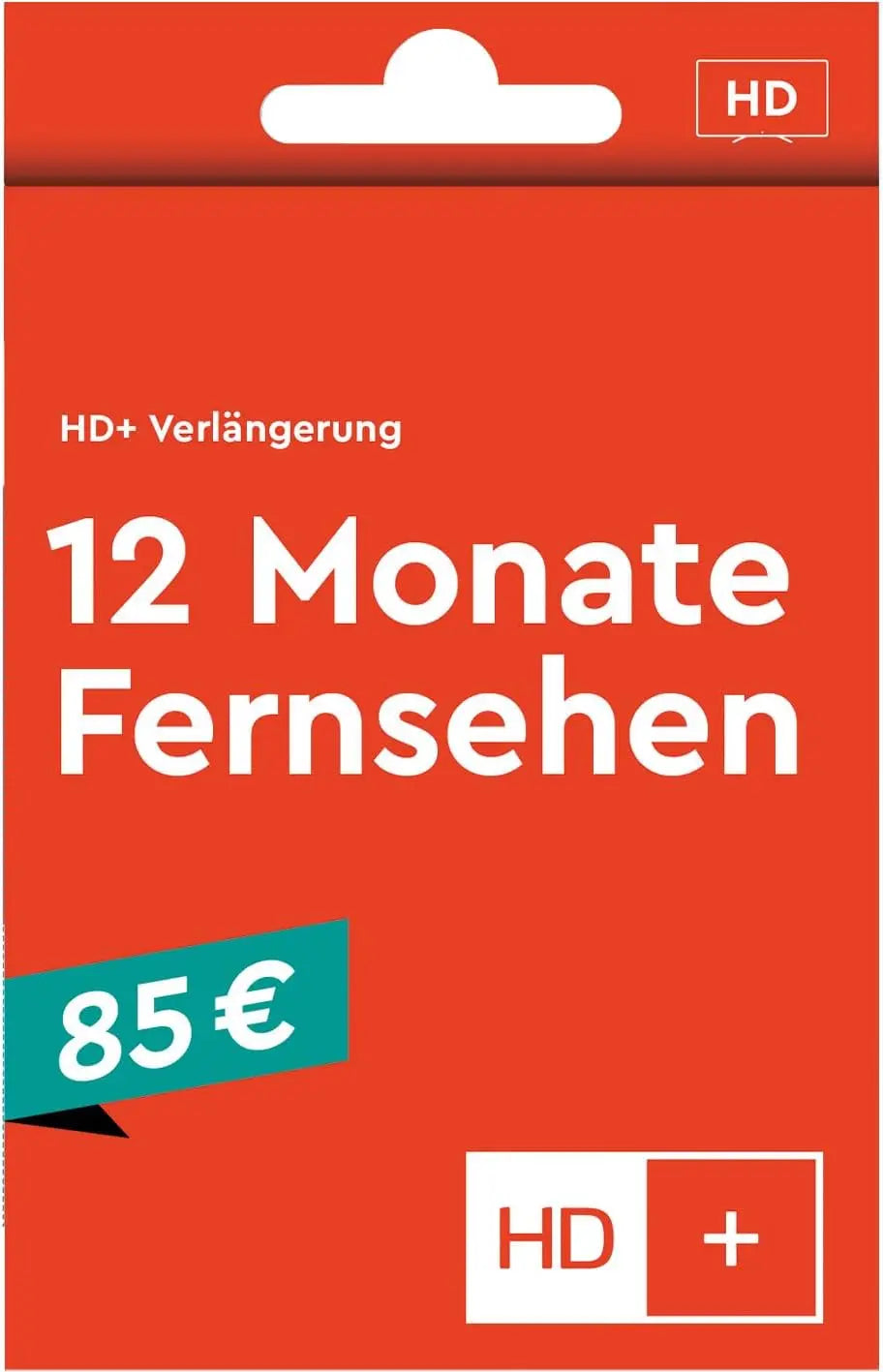 HDPlus HD Plus Extensión de 12 meses envío por correo, rojo