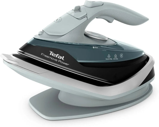 Centro de planchado Tefal Freemove Power FV6670E0 - Plancha de vapor inalámbrica, gris