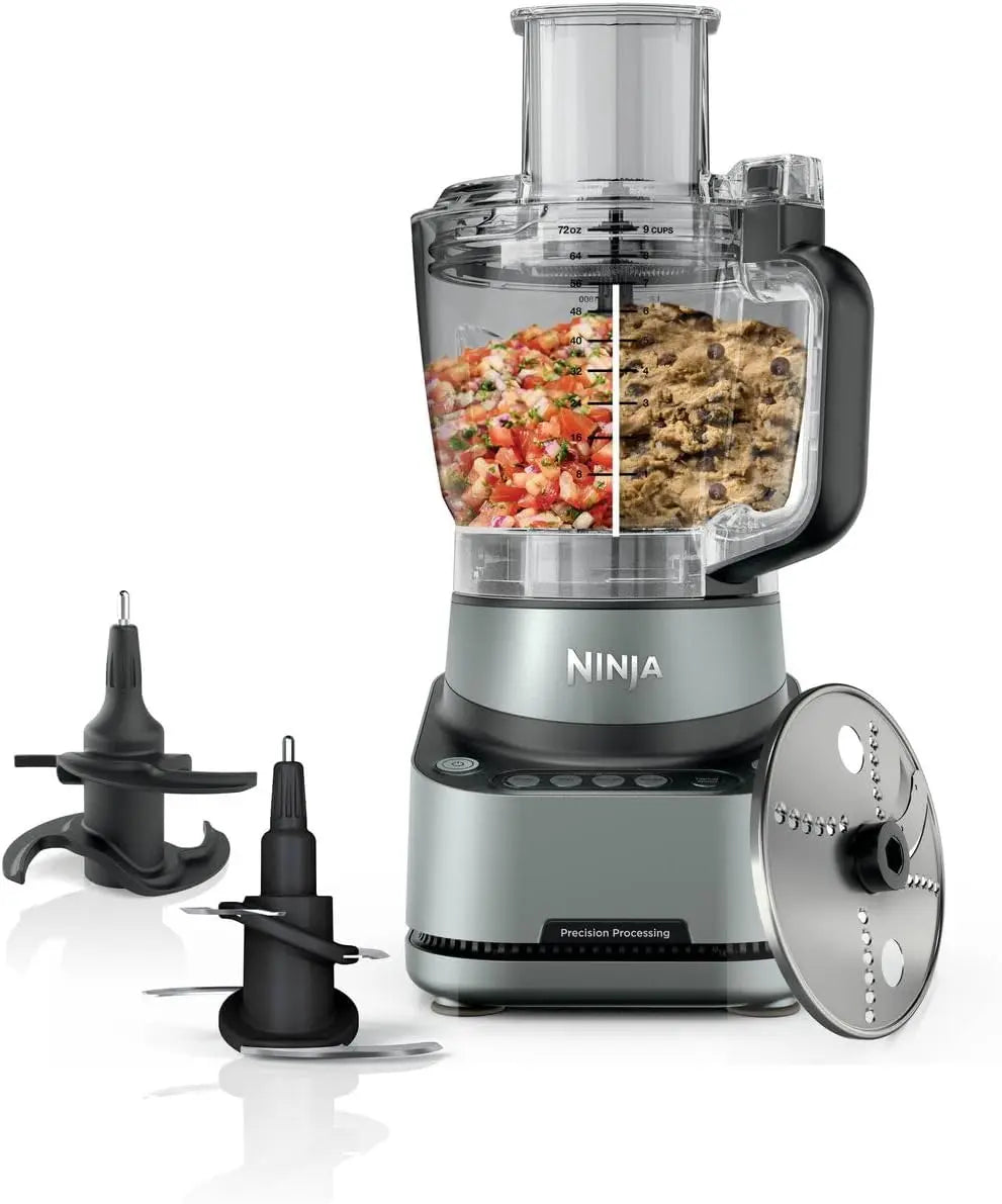 Lavavajillas Ninja PrecisionPro Procesador de alimentos de 2.1 L, 4 ajustes preestablecidos automáticos y ajustes manuales, negro