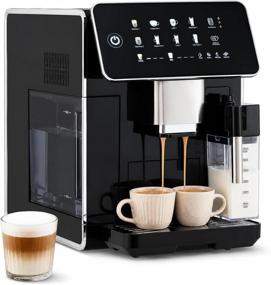 Cafetera FURNITEX automática, 1,5 L, negro
