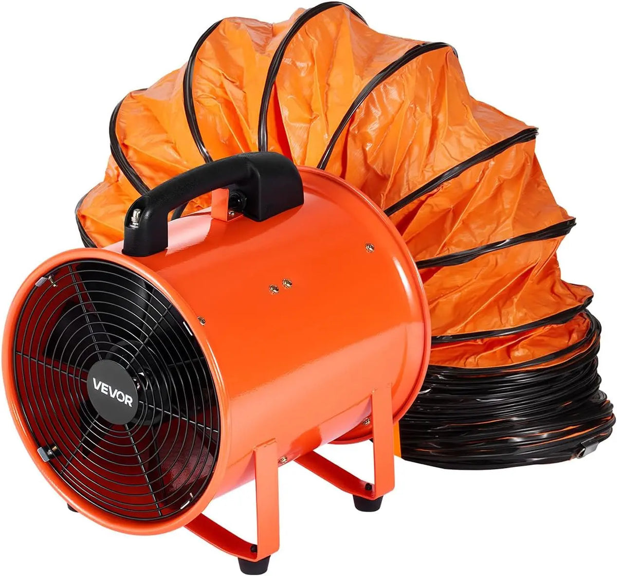 Ventilador VEVOR Extractor Industrial 300 W Extractor de Aire Conducto 254 mm Manguera de Extracción 10 m Volumen de Aire de 2922 m3/h Extractor