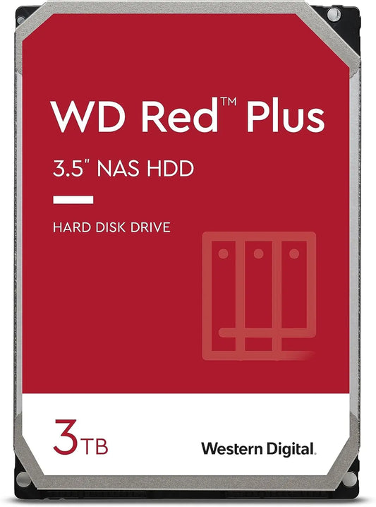 Disco duro Western Digital rojo WD30EFAX Disco duro 3.5' para dispositivos NAS 5400 RPM Class 3TB, SATA 6 Gb/s, CMR, 64MB Cache, Rojo