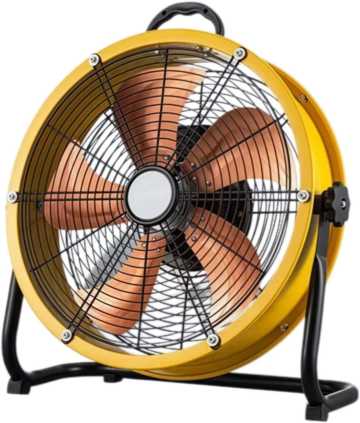 Ventilador Generic industrial de tambor de alta velocidad, circulador de aire de 3 velocidades con motor de cobre, naranja