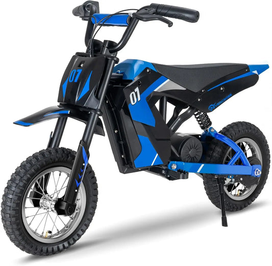 EVERCROSS EV12M Motocicleta Eléctrica Infantil, Motor 300 W, Ruedas 12'', negro