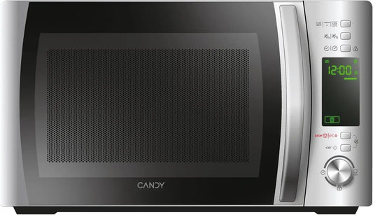 Microondas Candy X-Range CMXG20DS, Microondas con Grill Rack, 20L, 700W, 5 Niveles de Potencia, Digital, 40 Programas, Bloqueo Seguridad, negro
