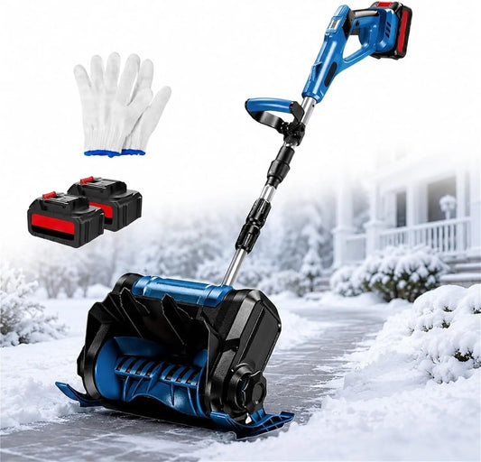 Soplador SYSXLT Unidad de soplador de Pala de Nieve eléctrica sin escobillas inalámbrica, blanco