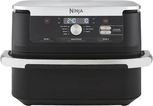 Freidora de aire Ninja Foodi FlexDrawer, Freidora de Aire con Zona Flex, Negro