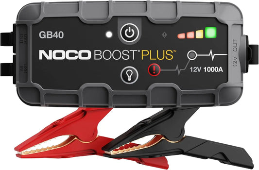 Batería de litio NOCO Boost GB40: Arrancador de Batería de Litio de 1000A UltraSafe - Antichispas y Protección contra Polaridad Inversa, negro
