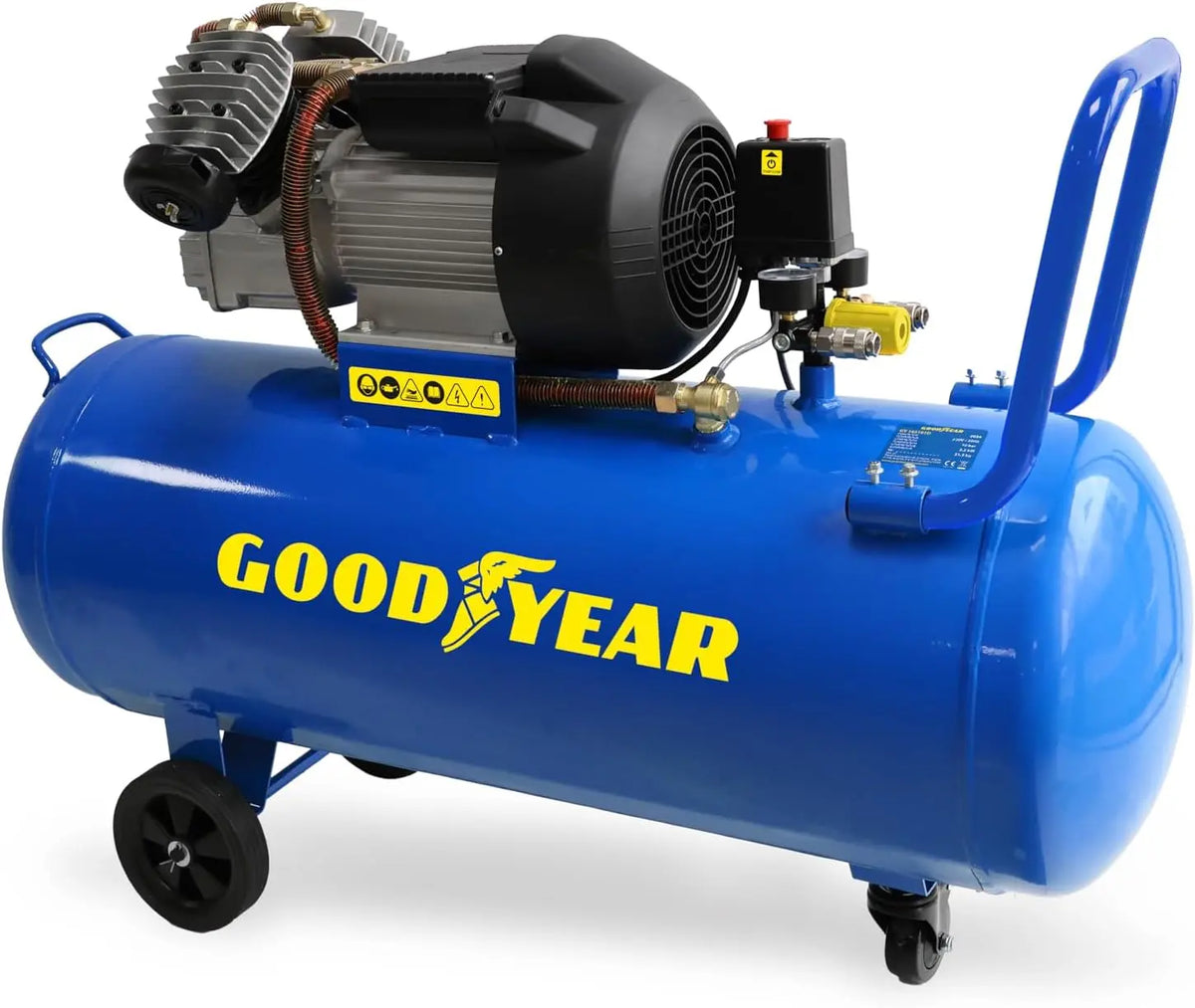 Compresor Goodyear de Aire 100L 10 Bar 356 l/min para Bricolaje, azul