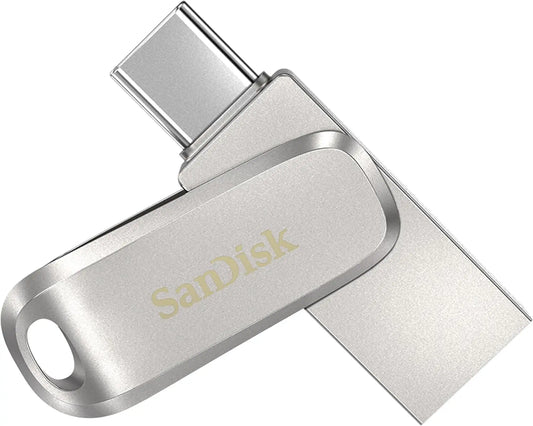 SanDisk Ultra 128 GB Dual Drive Luxe para dispositivos con USB Type-C, gris