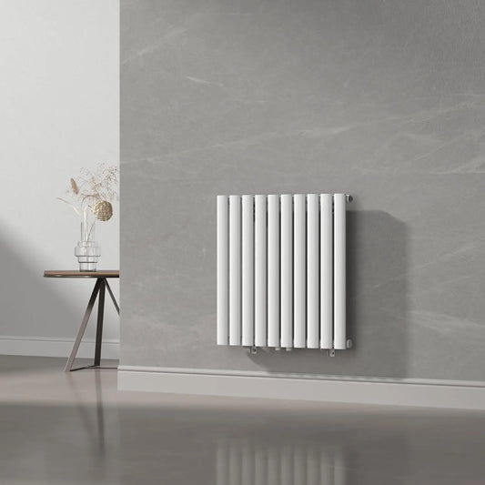 Calefactor [neu.haus] [neu.haus] Radiadores de Panel Monocapa Radiador de Diseño Tubular Calefactor de Baño Salón de Agua Caliente de Pared, blanco