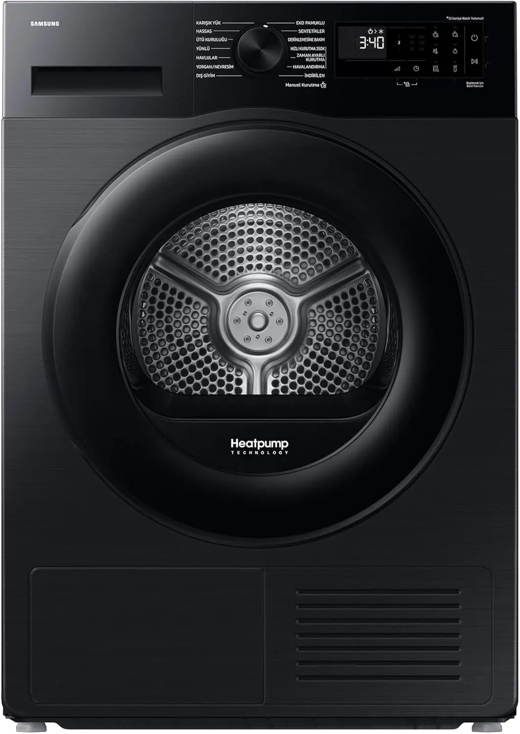 Secadora Samsung Bomba de calor 9Kg Clase C Negra DV90DG52A0ABEC