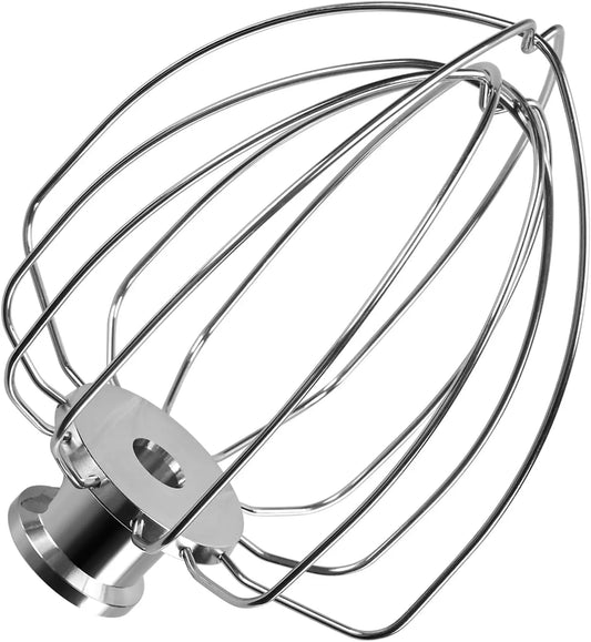 Lavavajillas MMOBIEL K45WW Batidor de 6 Alambres para KitchenAid 4.5-5 Cuartos Tilt-Head Batidoras Serie Artisan y Classic de MMOBIEL, plata