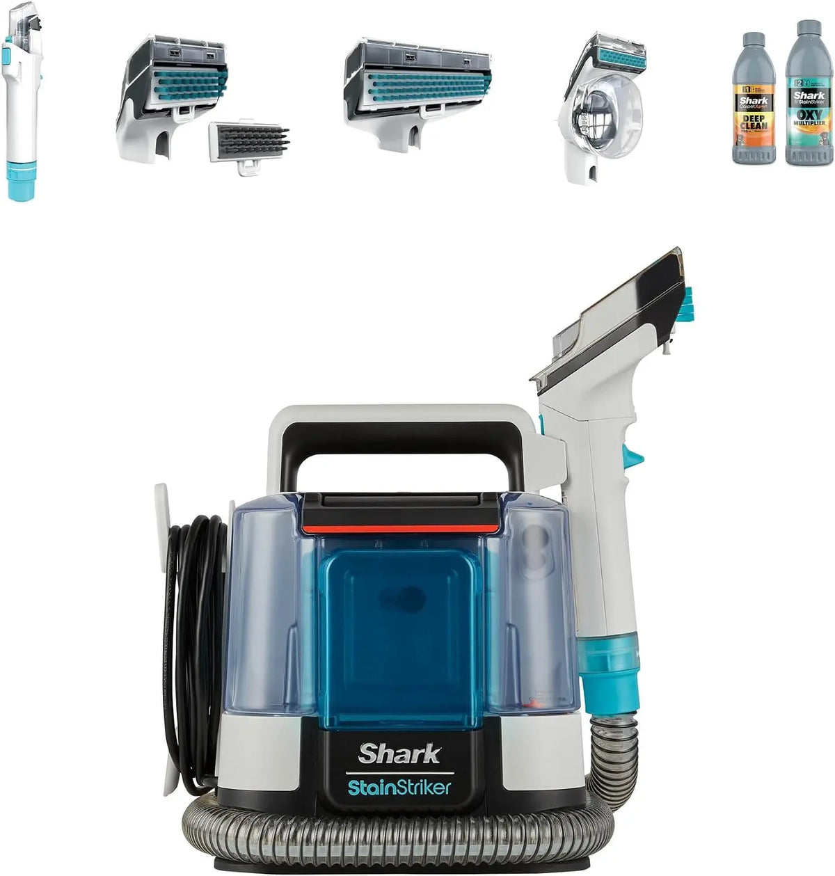 Shark StainStriker, Limpiador Quitamanchas con 5 Accesorios, 450W, gris