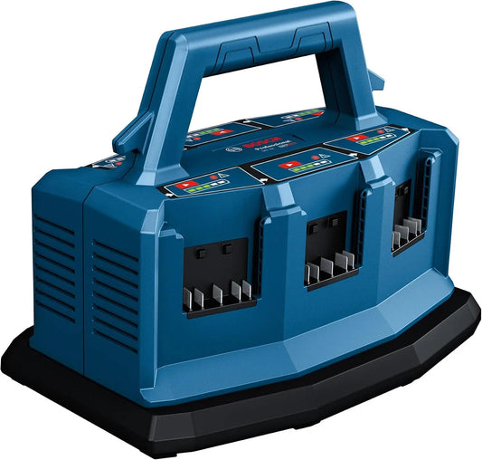 Bosch Professional sistema de 18 V multicargador GAL 18V6-8 (con corriente de carga de la batería: 8A, con bandeja L-BOXX, sin batería), azul