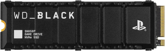 Unidad ssd WD_BLACK SN850P 1TB, NVMe M.2 SSD Ampliación de Almacenamiento con Licencia Oficial para videoconsolas PS5, hasta 7300 MB/s, negro