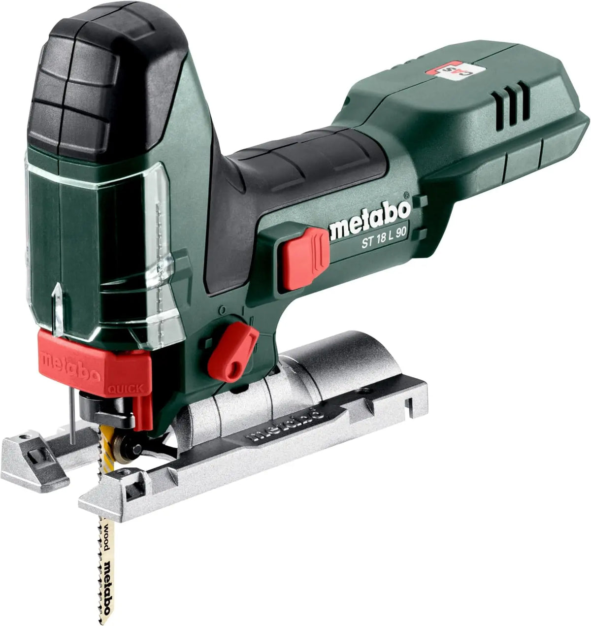 Sierra eléctrica metabo Sierra de Calar ST 18 L 90, Sierra de Vaivén 18 V, Corte de 90 mm, gris