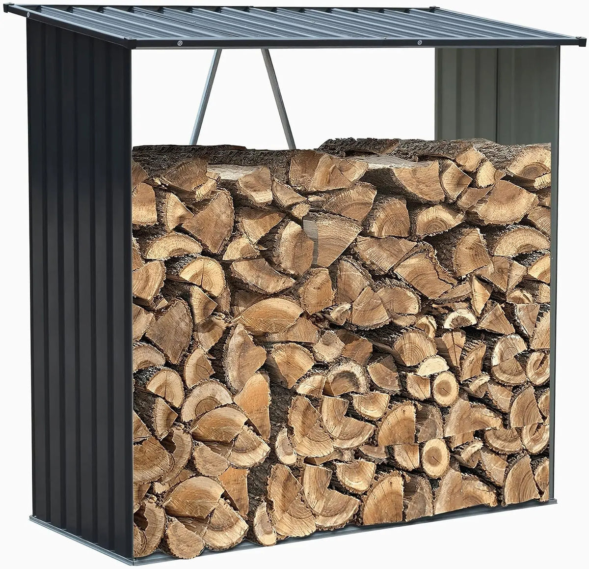 WERKA PRO Refugio de Madera de Metal 1,64 x 0,83 H 1,57 m, naranja