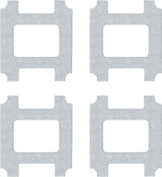 Limpiacristales Lubluelu Juego de 4 almohadillas de limpieza de microfibra para robot de limpieza de ventanas, gris