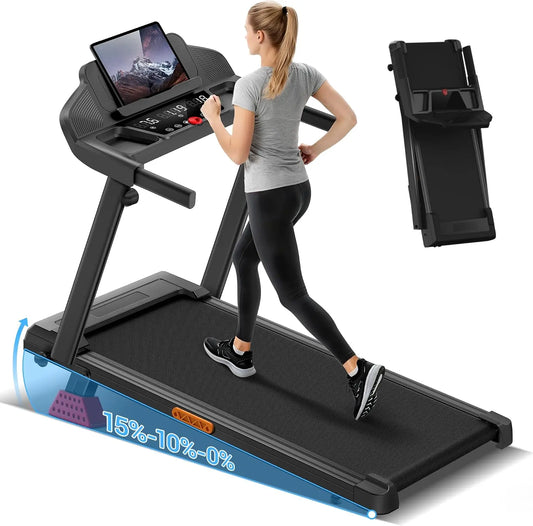 Cinta de correr UMAY para Casa Plegable con Inclinación,3,0 CV, negro